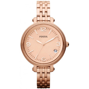 Bracelet de montre Fossil ES3182 Acier inoxydable Rosé 10mm